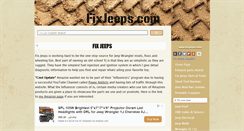 Desktop Screenshot of fixjeeps.com